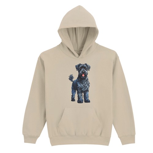 Black russian terrier dog - black,