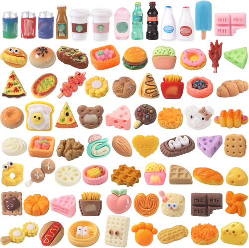 100pcs miniature foods drink - foods,