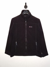 Berghaus Thermal Pro Fleece Jacket Size UK 12 Women's Black Full Zip Polartec