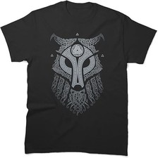 RAIDHO ULFHEDNAR T-Shirt Norse Wolf Warrior Viking Berserker Graphic Tee, size L