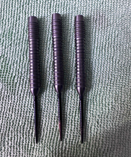Steel tip purple dart barrels - steel,