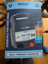 New Rutland Electric Fence Energiser ESD 1600 dual powered includes EXTRAS!