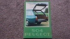 PEUGEOT 504 ESTATE 12 PAGES SALES BROCHURE 1978