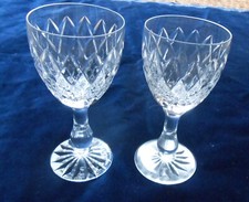 2 x Vintage Tutbury Crystal