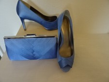 JACQUES VERT SATIN PEEP TOE