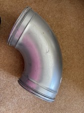 MVHR Ventilation Spiral Duct Pipe Elbow Bend 180mm 90 Degree With Rubber Seals