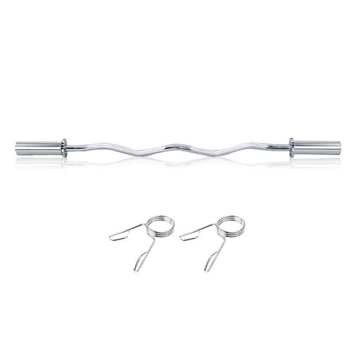 4ft olympic barbell ez curl - 2",