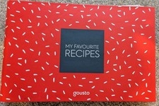 Gousto Recipe Card Ring Binder/Folder With 60 Recipe Cards