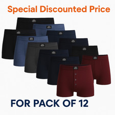 12 PACK 3,6 MENS CLASSIC BOXER