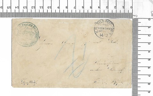 1871 rare blue troops stamp - rare.,
