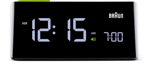 Braun bnc016 black lcd clock - bnc016,