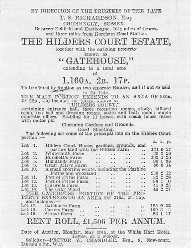 1912 the hilders - court, estate