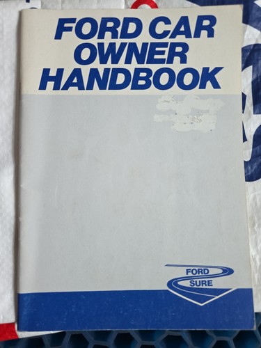 Ford car owner handbook - car,