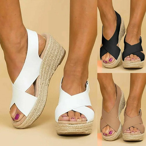 Summer womens sandals - sandals, wedge