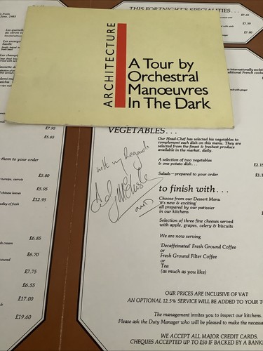 Omd tour programme and - omd,