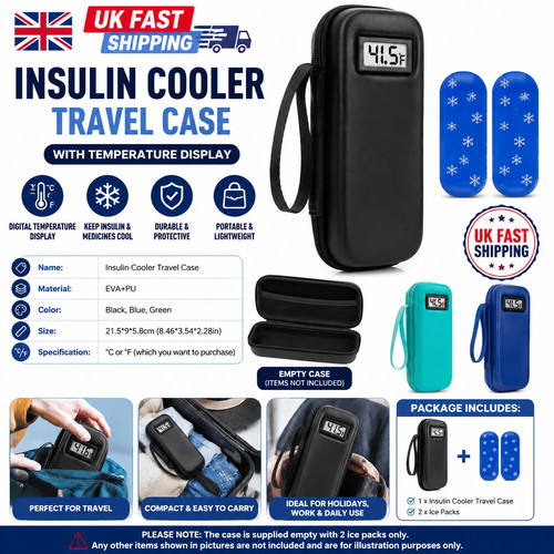 Portable insulin cooler travel - portable,
