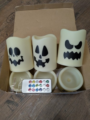 Led halloween candle - halloween,