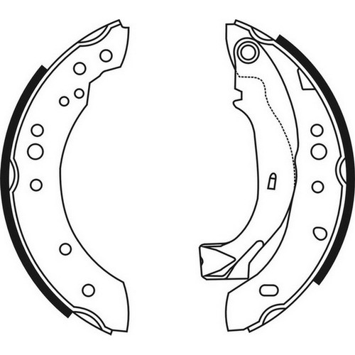Brake shoe fits ds 3 - 1x,