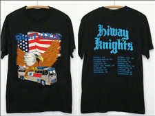 great white music band eagle bus tour  2 side Black All Size Shirt  AH1190