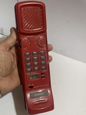 VINTAGE NOVELTY Mobile Phone Shape Radio RARE MW(AM)-FM BAND+ clock alarm