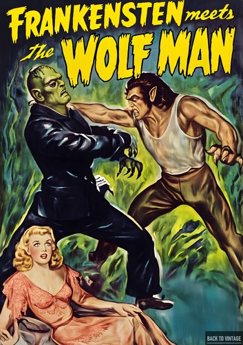Frankenstein meets the wolf - frankenstein,