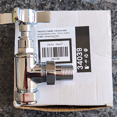 Polished chrome angled 90 - 2*,