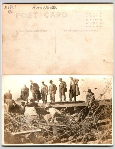 1910s auto accident rppc - ~1910s,