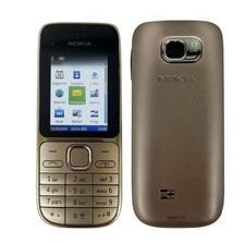 Nokia C2-01 Smart mobile phone Unlocked in Gold buttons Mobile Only