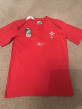 RBK Welsh Rugby World Cup 2007 Home Red Shirt Size Uk Small