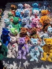 TY  Beanie Bears Job Lot Bundle Of 10 All With Tags 1996-2006 *Read description*