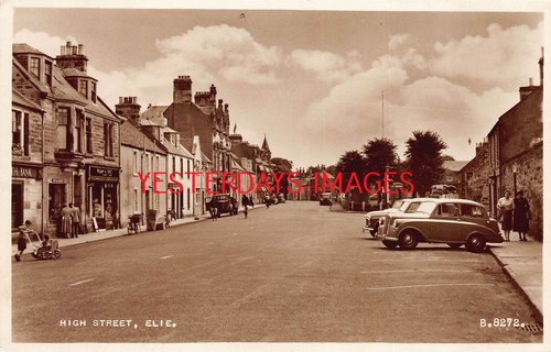 High street elie fife postcard - street,