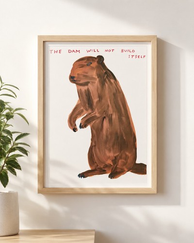 David shrigley beaver art - david,