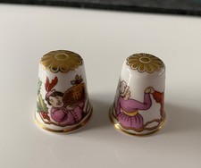 2 SPODE  CHRISTMAS THIMBLES