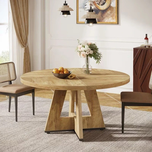 Round dining table - round,