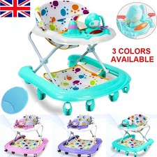 Adjustable baby walker cradle first step push activity music ride on car melody