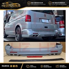 T5 T5.1 REAR BUMPER VENTED + BRAKE LIGHT FOR 2005 2015 VW TRANSPORTER TAILGATE 