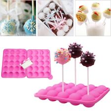 20 Cavity Lollipop Mould Silicone Popsicle Lolly Mold Frozen Dessert With Sticks
