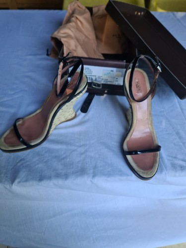 Alaia black patent leather - black,