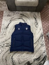 Watford FC Gilet Jacket Body Warmer Padded Kelme Blue Down Fill Size Large Men’s