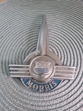 Lovely Old Vintage 50s Morris Bonnet Badge In Nice Original Condition Very Nice