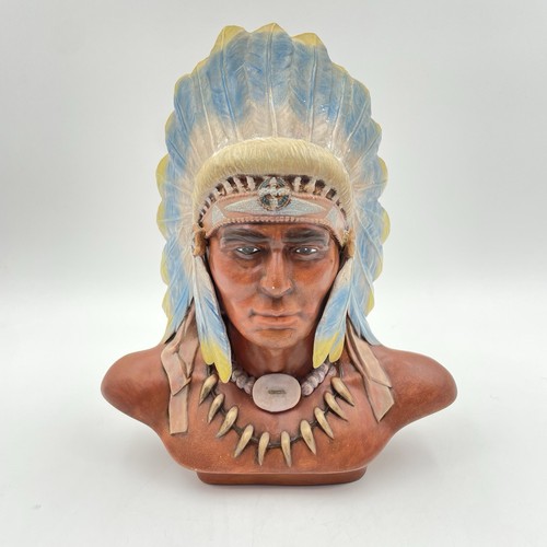 Native american chief bust - american,