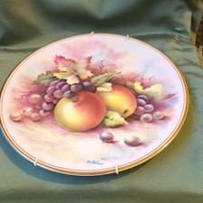 Royal Vale fruit painted plate