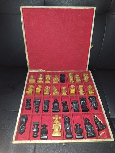 Vintage chess set - vintage,
