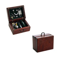 1:12 Scale Dolls House Miniatures Medical Case Box Hospital Wooden Accessory