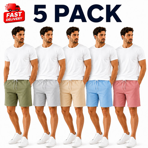 Pack mens fleece shorts - 5,