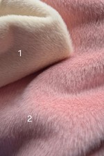 Pink ivory faux fur - pink,, fabric