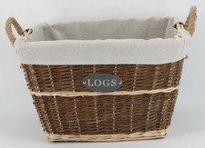 Rectangle Wicker Log Basket