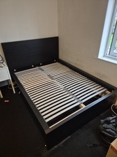 IKEA MALM Bed frame, black Standard Double