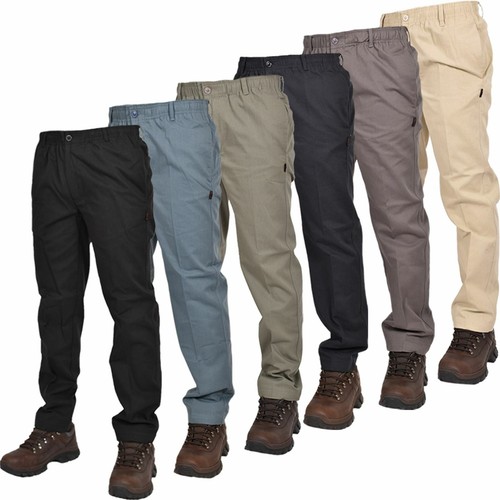 Mens trousers elasticated - mens,