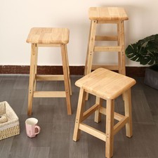 70CM High Wooden Square Stool